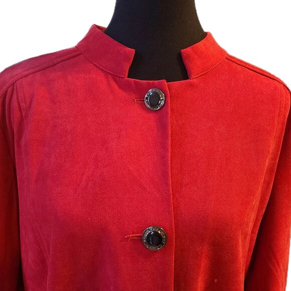 Bob Mackie NWT Scarlet Red Wearable Art Sequin Evening Jacket, Size L (12-14) - Picture 3 of 8